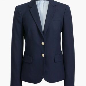 J. Crew Navy Blazer with Gold Buttons Petite original schoolboy blazer